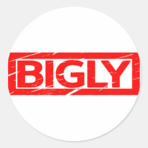 Bigly Stamp Classic Round Sticker