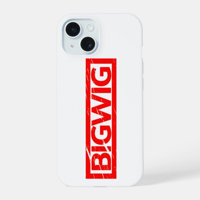 Bigwig Stamp iPhone 15 Case (Back)