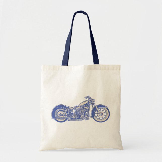 Bike 10-11 -blu tote bag (Front)