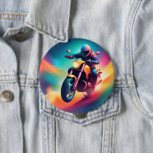 bike 10 cm round badge
