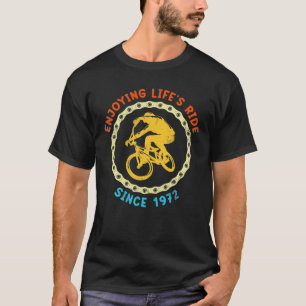 Bike 1972 50Th Birthday, Gift For 50 Year Old Moun T-Shirt