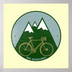 bike adventures print for walls