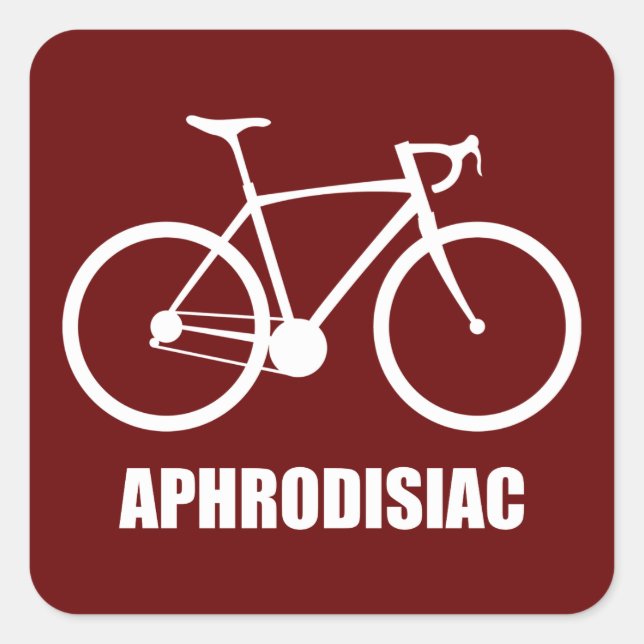 Bike Aphrodisiac Square Sticker (Front)