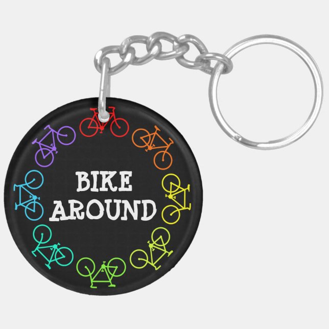 Bike Around Key Ring (Back Left)