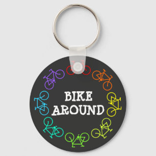 Bike Around Key Ring