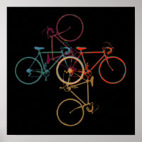 Bike-art / colorful_bikes on black