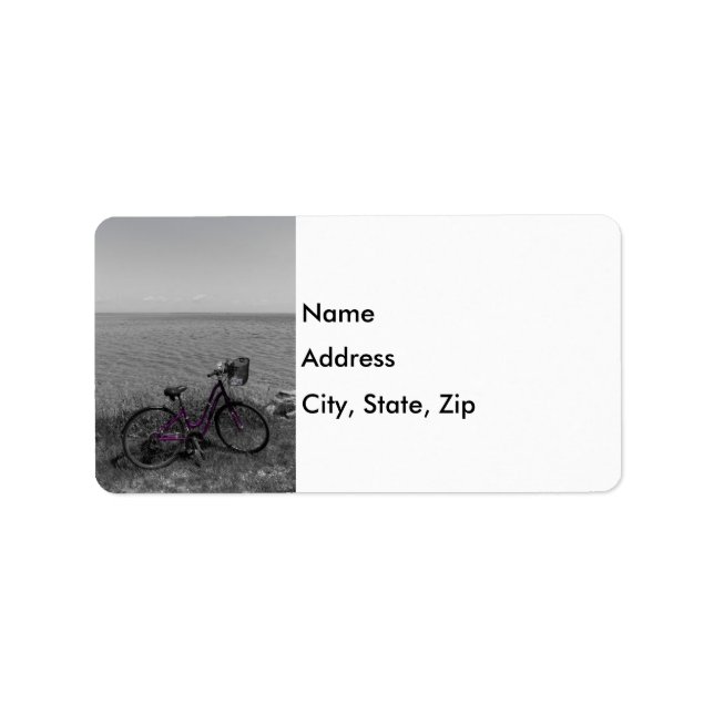 Bike At Mackinac Select Colour Address Label (Front)