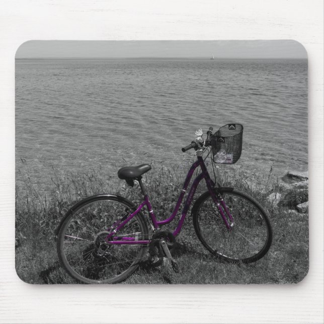 Bike At Mackinac Select Colour Mouse Pad (Front)