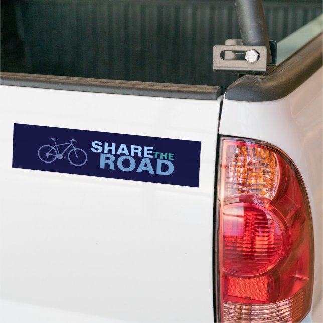 bike , bicycle ; biking / cycling bumper sticker (On Truck)