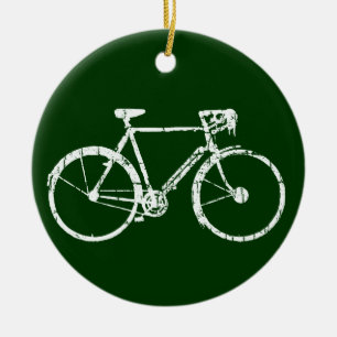 bike , bicycle ; biking / cycling ceramic ornament
