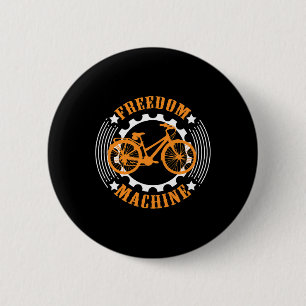 Bike Bicycle Biking Cycling Cyclist Ride Mountain 6 Cm Round Badge