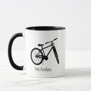 Bike Bicycle Cycle Biking art Custom Name Mug