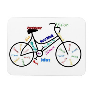 Bike, Bicycle, Cycle, Sport, Biking, Motivational Magnet