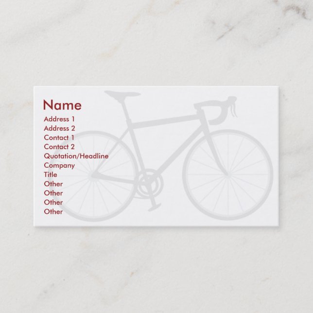 Bike - Business Card (Front)