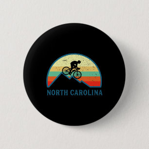Bike Carolina North Mountain Biking Retro Mtb Mout 6 Cm Round Badge