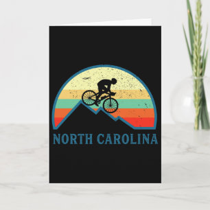 Bike Carolina North Mountain Biking Retro Mtb Mout Card