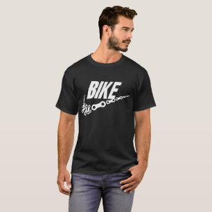 Bike Chain Links Swoosh Short Sleeve Gildan Tee Bm