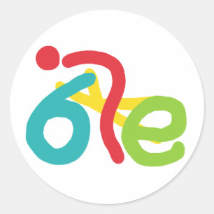 Bike Classic Round Sticker