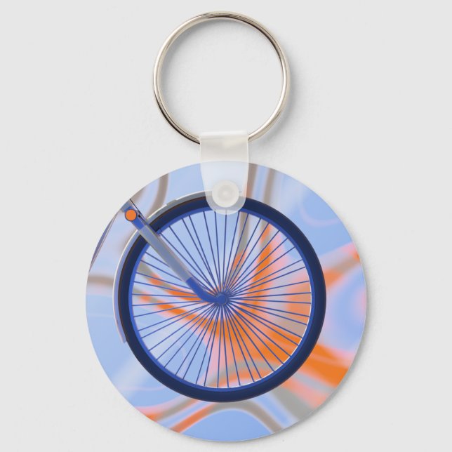 Bike Cycle - Bicycle Wheel Key Ring (Front)