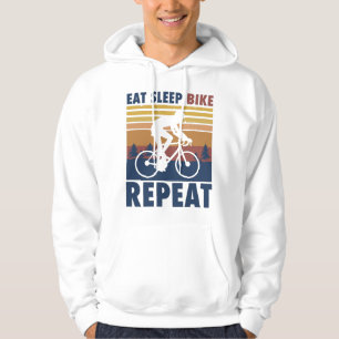 Bike Eat Sleep Bike Repeat Saying Bike Gift Hoodie