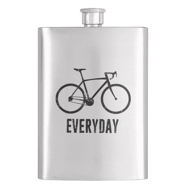 Bike Everyday Hip Flask (Front)