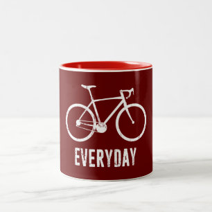 Bike Everyday Two-Tone Coffee Mug