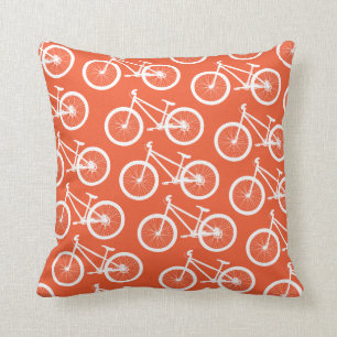 Bike Fire Orange Bicycle Cushion