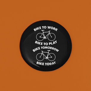 Bike Forever - Cool Cycling 6 Cm Round Badge