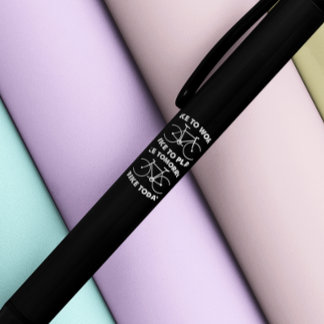 Bike Forever - Cool Cycling Black Ink Pen