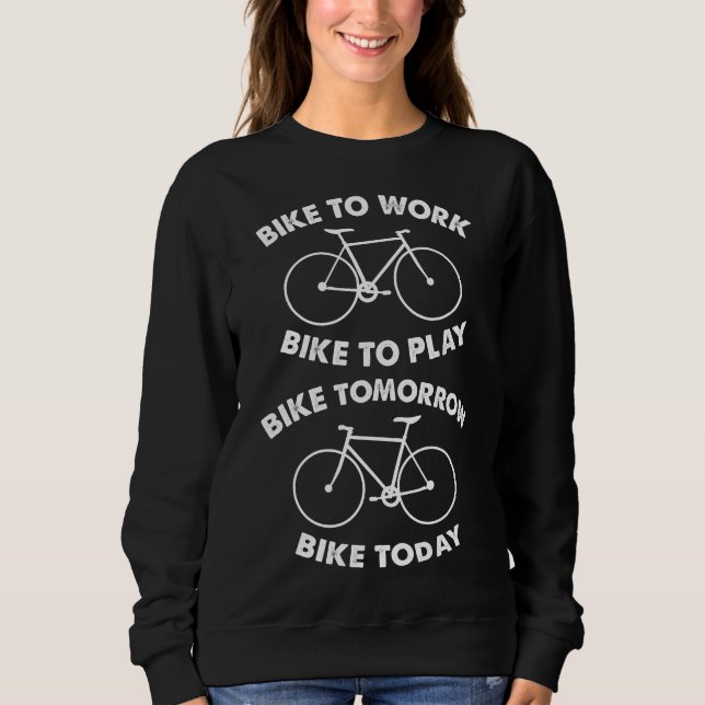 Bike Forever - Cool Cycling Sweatshirt (Front)