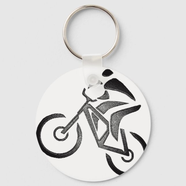 Bike Glow Style Key Ring (Front)