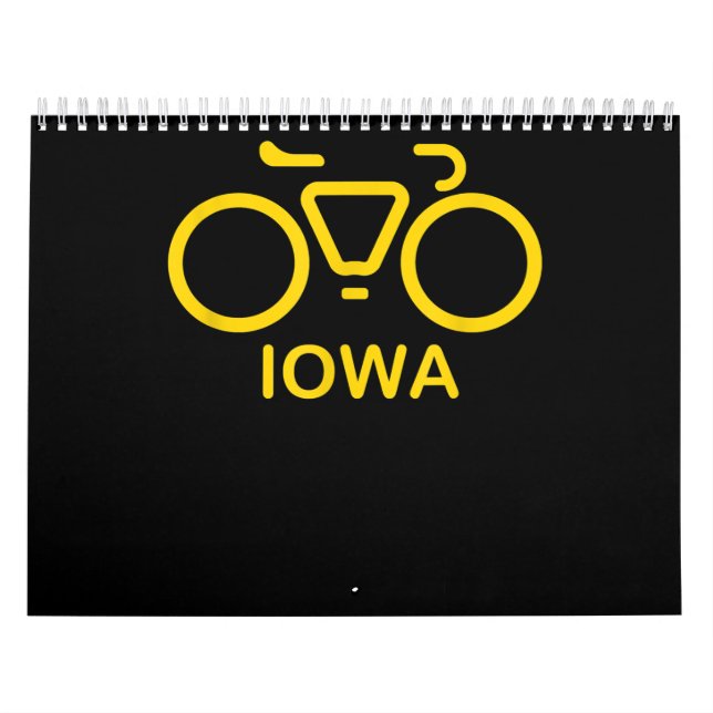 bike iowa, cycling iowa, college calendar (Cover)