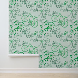 Bike Jumble Pattern Wallpaper