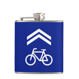 Bike Lane Hip Flask
