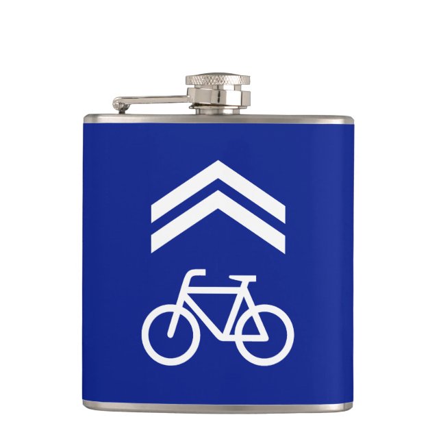 Bike Lane Hip Flask (Front)