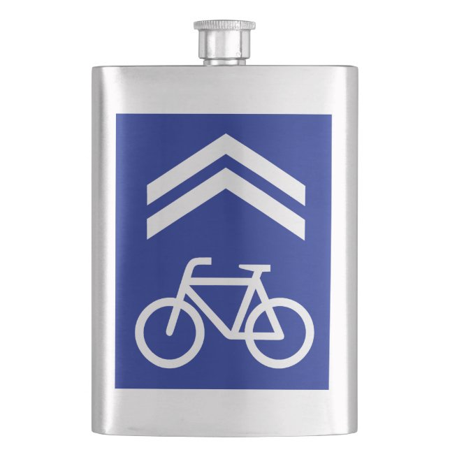 Bike Lane Hip Flask (Front)