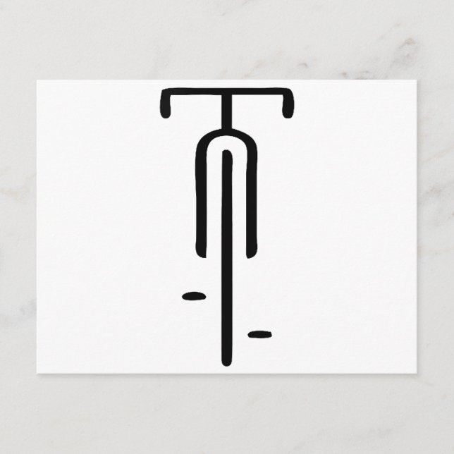 Bike logo minimal Retro, Cycling and Bicycle Lover Enclosure Card (Front)