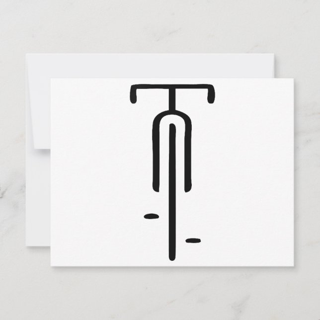 Bike logo minimal Retro, Cycling and Bicycle Lover Holiday Card (Front)