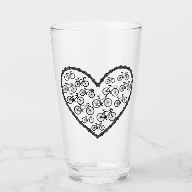 Bike Love Glass (Front)