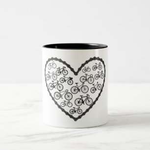 Bike Love Two-Tone Coffee Mug