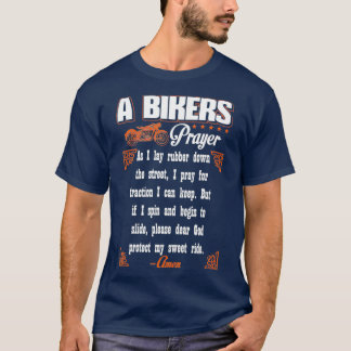 Bike Lover - Bikers Prayer Biker T-Shirt