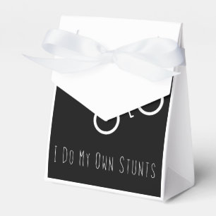 bike lover  - i do my own stunts bmx cycling gift favour box