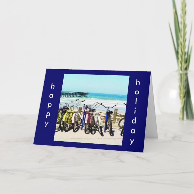 BIKE LOVER'S HOLIDAY GREETING CARD (Front)