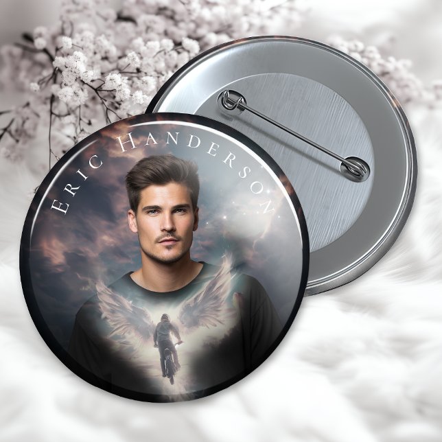 Bike Lovers Rider Customizable 2 inch round button (Creator Uploaded)