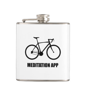 Bike Meditation App Hip Flask
