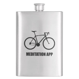 Bike Meditation App Hip Flask