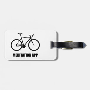 Bike Meditation App Luggage Tag