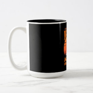 Bike Mountain Nature Is Best Friend Two-Tone Coffee Mug