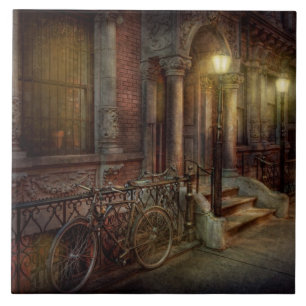 Bike - NY - Greenwich Village - In the village Ceramic Tile
