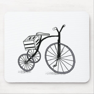 Bike on 3 wheels mouse pad